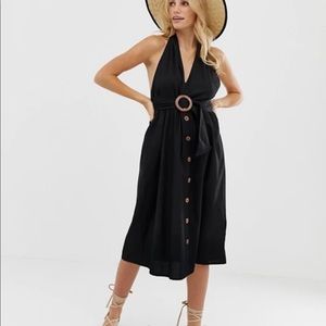 ASOS halter neck midi dress